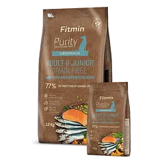 Fitmin Purity Adult & Junior Fish sausas maistas šunims