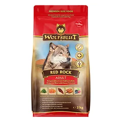 WOLFSBLUT Red Rock Adult sausas maistas suaugusiems alergiškiems šunims su kengūriena ir moliūgais, 2 kg