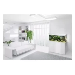 Glossy 80 akvariumas stačiakampis, baltas, 80x35x50 cm — 4 nuotrauka