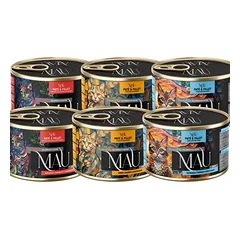 MAU Filet Mix skonių: jautiena, kalakutiena ir filė, 6 x 185 g drėgnas kačių maistas
