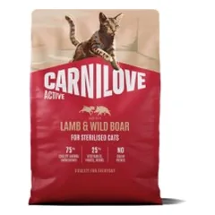 Carnilove Lamb&Wild Boar Sterilised sausas pašaras katėms, 2 kg