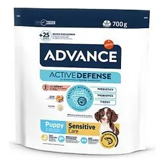Advance Puppy Sensitive sausas maistas šuniukams su lašiša ir ryžiais, jautriai virškinimo sistemai, 700 g