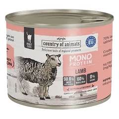 COUNTRY OF ANIMALS Cat Monoprotein Lamb 200g aviena, šlapias maistas katėms