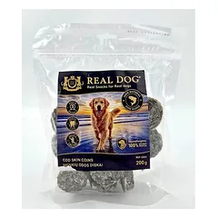 Real Dog Snacks Cod Skin Discs 200 g — 4 nuotrauka