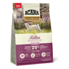 Acana Highest Protein Kitten begrūdis, sausas maistas kačiukams, 1,8 kg