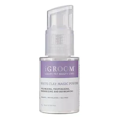 IGroom White Clay Magic Powder - balto molio pudra šunims ir katėms, suteikia apimties, gaivina, ramina