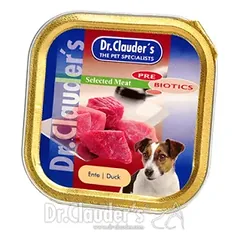 DR. CLAUDER’S drėgnas maistas suaugusiems šunims su antiena 12x100g — 2 nuotrauka