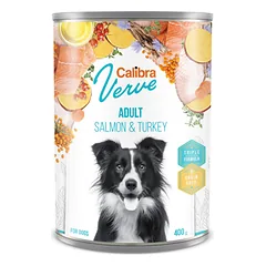 CALIBRA Dog Verve GF Adult Salmon & Turkey konservai šunims su lašiša ir kalakutiena, 400 g