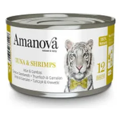 Amanova Broth konservai su tunu ir krevetėmis katėms