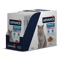 Advance Wet Sterilized Turkey Flow konservai katėms 12*85g parduotuvėje alphazoo.lt
