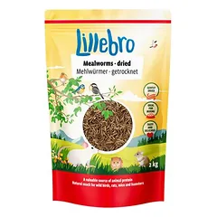 Lillebro džiovinti miltiniai vabalai, lesalas paukščiams, 2 x 500 g — 3 nuotrauka