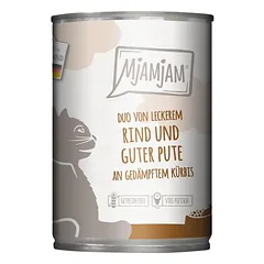 MjAMjAM Duo, drėgnas maistas katėms 6 x 400 g — 4 nuotrauka