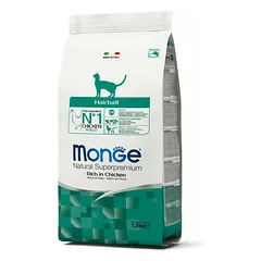 Monge Hairball super premium sausas pašaras katėms, 1.5 kg parduotuvėje 1petshop.lt