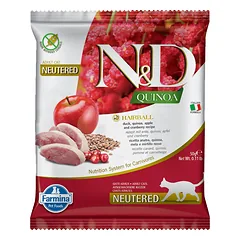 FARMINA N&D Quinoa Cat Hairball Duck, apple, cranberry 50 g