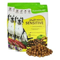 Lyra Pet Lecker.Pet® Paula's Adult Sensitive su antiena ir bulvėmis, sausas maistas šunims, 12 kg — 4 nuotrauka