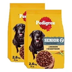 Pedigree Adult Senior su paukštiena ir daržovėmis 2x2,6 kg