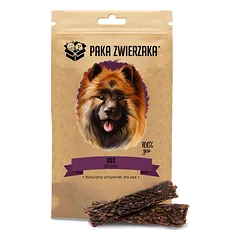 PAKA ZWIERZAKA Stripsy Žąsys 100% 80 g natūralus šunų skanėstas