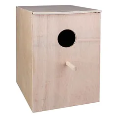 Flamingo Nistkasten Nymphensittich horizontal, Maße: 33 x 25 x 36 cm — 2 nuotrauka