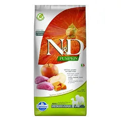 FARMINA N&D PUMPKIN - Wild Boar&Apple ADULT MED&MAX sausas maistas šunims