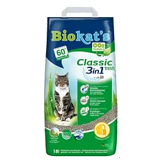 BIOKAT'S Classic 3w1 Fresh 18 l Bentonito kraikas su gaiviu žolės kvapu
