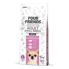 FourFriends adult small breed begrūdė sausas pašaras su vištiena, 12 kg