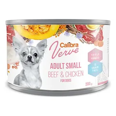 CALIBRA Dog Verve GF Adult Small Beef & Chicken konservai šunims su jautiena ir vištiena, 200g