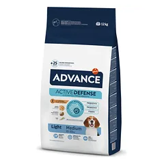 Advance Medium Light sausas maistas šunims 12 kg