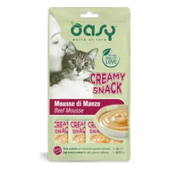 Oasy Creamy Snack skanėstai su jautiena katėms