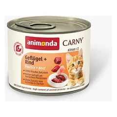 Animonda Carny Cat Kitten paukštiena, jautiena 200 g