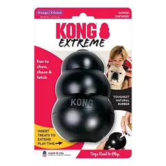 KONG Extreme XL patvarus gumos žaislas šunims stipriems graužikams, 12.7 x 8.9 x 8.9 cm