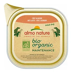 Almo Nature Bio Organic Maintenance paštetas su lašiša, drėgnas maistas šunims 100 g — 2 nuotrauka