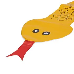 beeztees žaislas šunims, gyvatė Splashy, geltona, L 150 cm — 5 nuotrauka