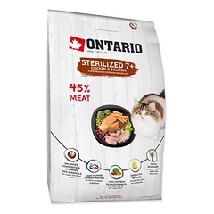Ontario Cat Sterilised 7+ 0,4kg (Sterilizuotoms 7+)