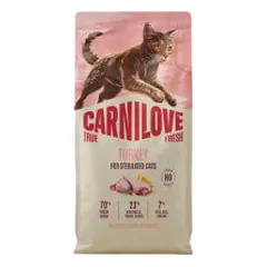 Carnilove True Fresh sausas pašaras su kalakutiena sterilizuotoms katėms