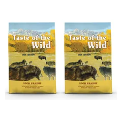 TASTE OF THE WILD High Prairie 24,4 (2 x 12,2 kg) su bizonais ir keptais elniena