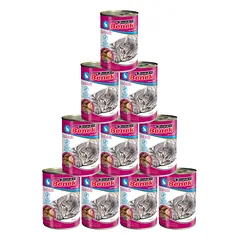 Super Benek CAT be grūdų gabaliukai su triušiena padaže 10x415 g