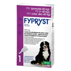 Fypryst Fipronil 402mg - lašai nuo blusų ir erkių šunims, sveriantiems daugiau nei 40 kg