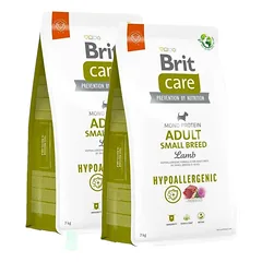 BRIT CARE Dog Hypoallergenic Adult Small Breed Lamb 2x7kg