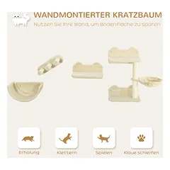 Katinų laipiojimo rinkinys smėlinis — 4 nuotrauka