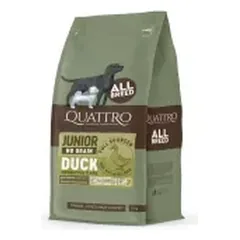 QUATTRO JUNIOR All Breed begrūdis sausas pašaras šunims su antiena