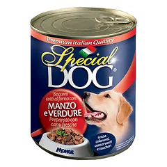 Special dog šunų konservai, gabalėliai su jautiena/daržovėmis 720g