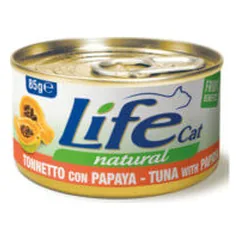 Life Cat konservai su tunu ir papaja katėms