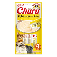 Churu Chicken Cheese kreminis skanėstas katėms 56g (vištiena ir sūris)