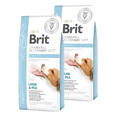 Brit GF veterinary diets dog Obesity 2x12 kg