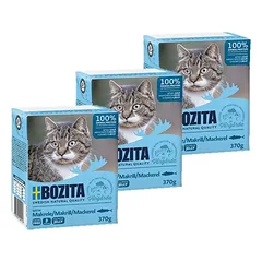 BOZITA Cat Skumbrė drebučiuose 3x370g