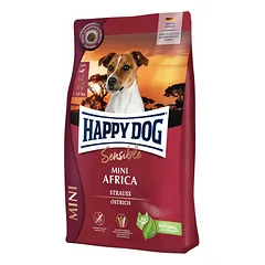 HAPPY DOG Sensible Mini Africa 4 kg su striutiena