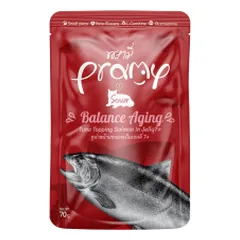 Pramy Balance Aging 7+ konservai su tunu ir lašiša drebučiuose katėms