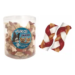 Skanėstas šunims JUKO Snacks Braided braid with Beef su jautiena, 40 vnt.