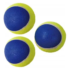 KONG Ultra SqueakAir Ball M (6 cm) 3 vnt. - sustiprintas teniso kamuoliukas šunims, atnešimo žaislas su cypliuku
