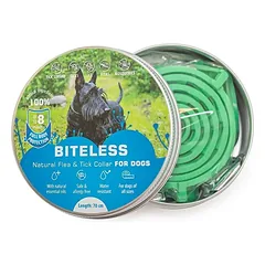 BITELESS Šunų antiparazitinis antkaklis silikoninis, 70 cm